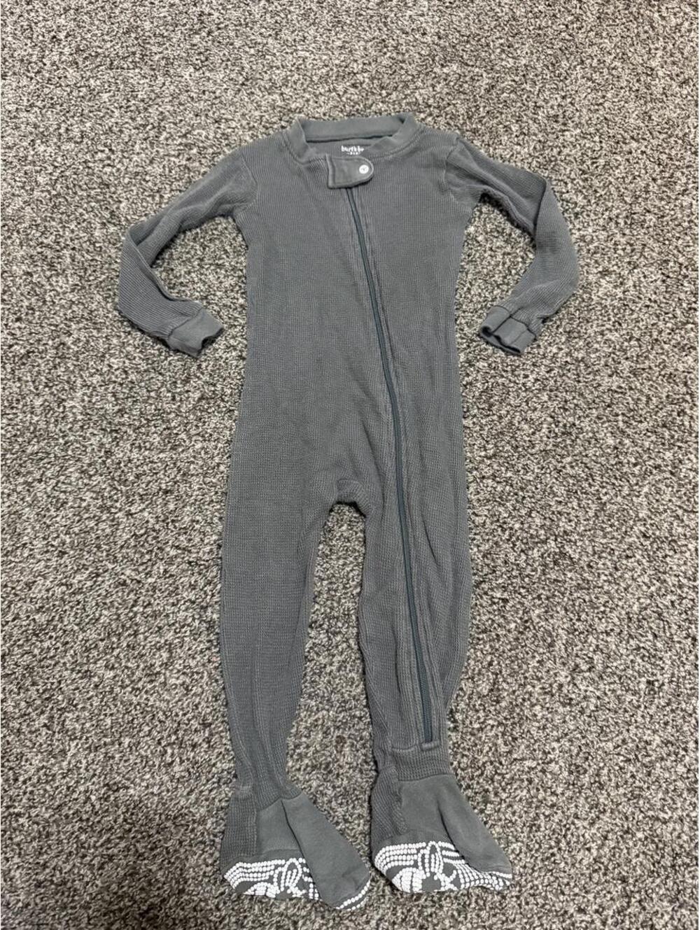 Burt's Bees Kid's Grey and Blue Pajama